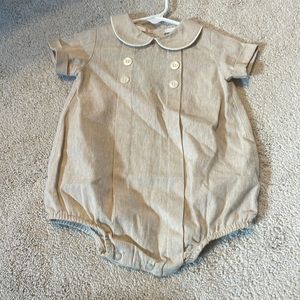 The Bailey Boys tan linen bubble